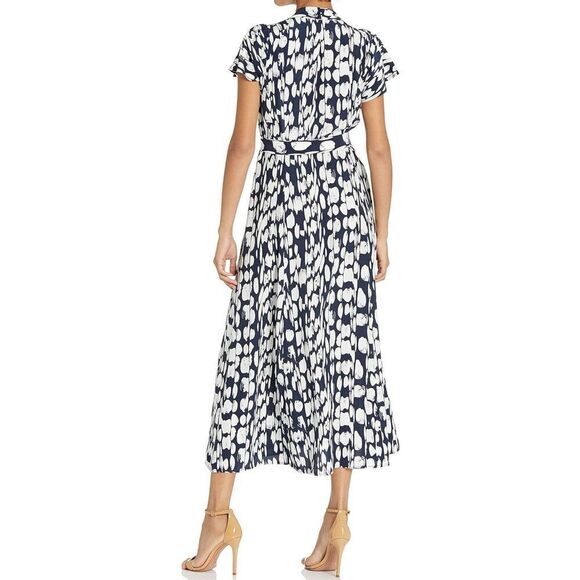 NWOT French Connection Dam Islanna Crepe Printed Midi Casual Summer Dress Size 0 - Picture 3 of 11